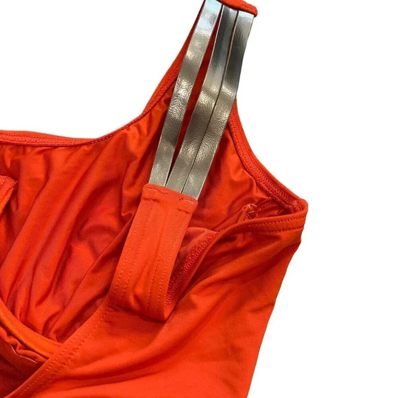Coco Reef Orange Bra Sized One Piece Swimsuit 10 - Picture 4 of 7